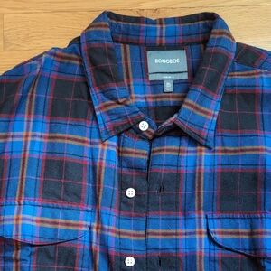 Bonobos Men's Multicolor Plaid Button Down Shirt
